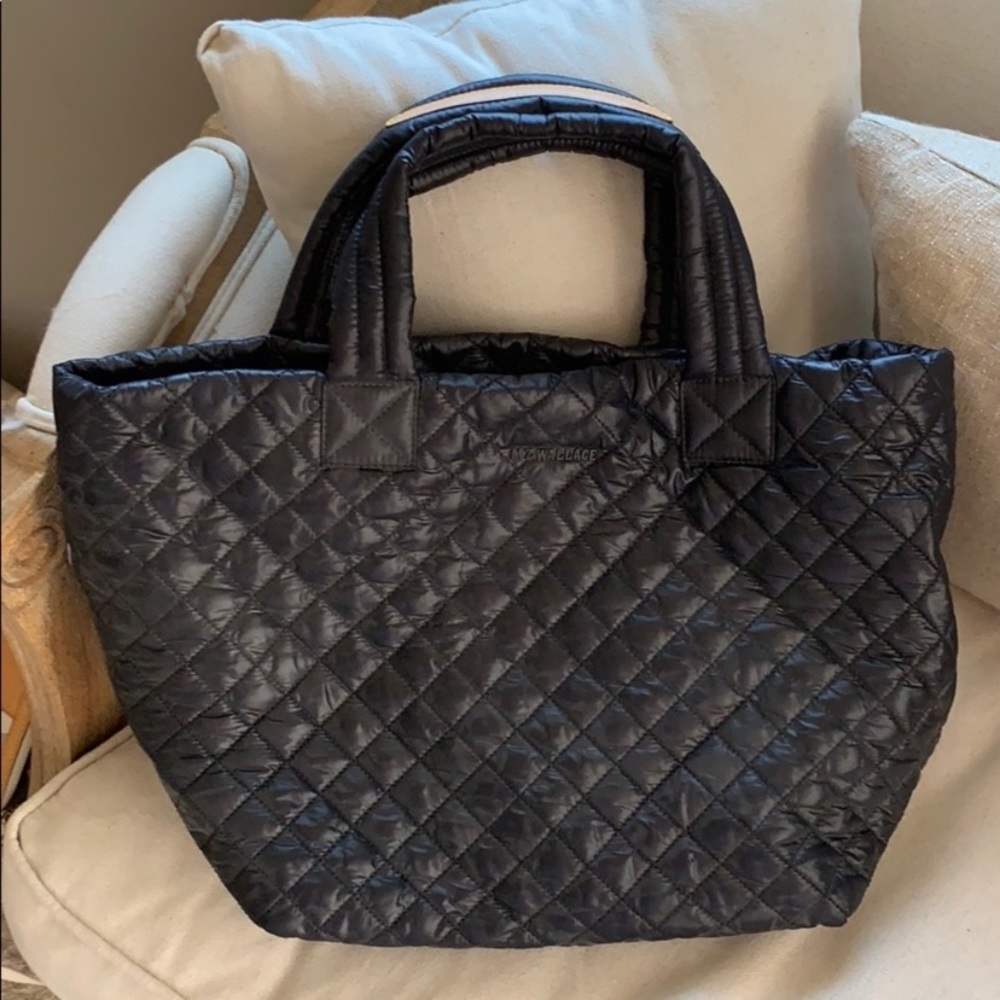 Mz Wallace Black Nylon Metro Tote SMALL